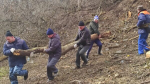 На Брянщине в Трубчевском парке продолжают благоустраивать спуск к реке